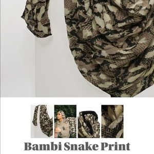 Vela scarves bambi snake print scarf